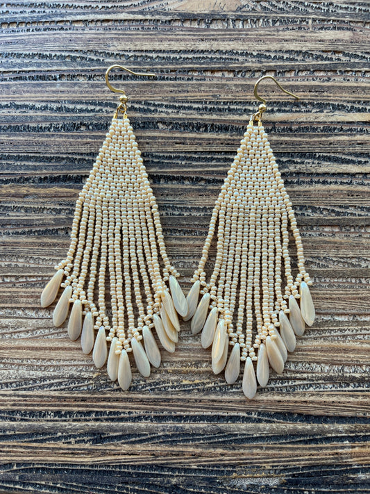 Dazzling Neutral Dagger Statement Earrings