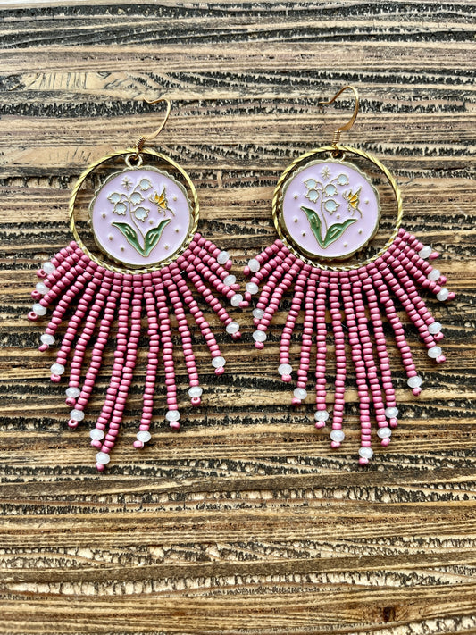 Mauve Pink Spring Flowers
