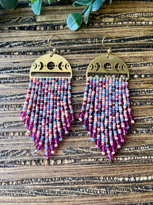 Unicorn Purple Moon Phase Short Fringe